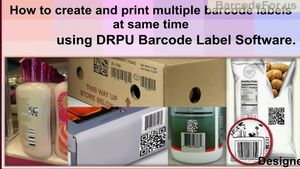 How to create and print multiple barcode