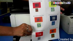 Design and print Colorful barcode labels