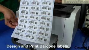 How to design and print barcode for different type of sheets