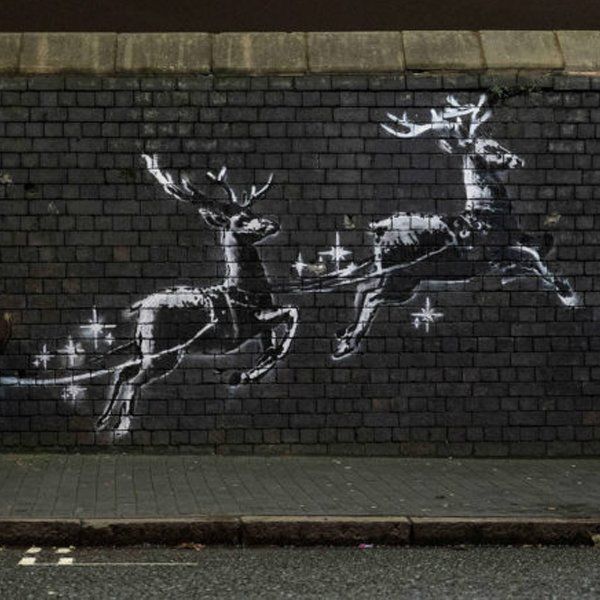 New Banksy Christmas mural featuring homeless man pops up in Birmingham