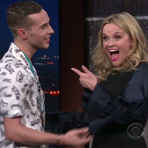 Reese Witherspoon meets Adam Rippon on The Late Show: 'This is meant to be'