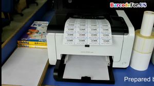 How to create and print colorful barcode